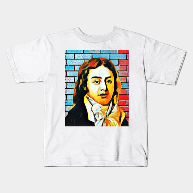 Samuel Taylor Coleridge Abstract Portrait | Samuel Taylor Coleridge Artwork 5 Kids T-Shirt by JustLit